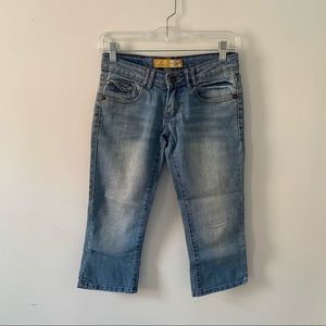 Vintage crop straight jeans